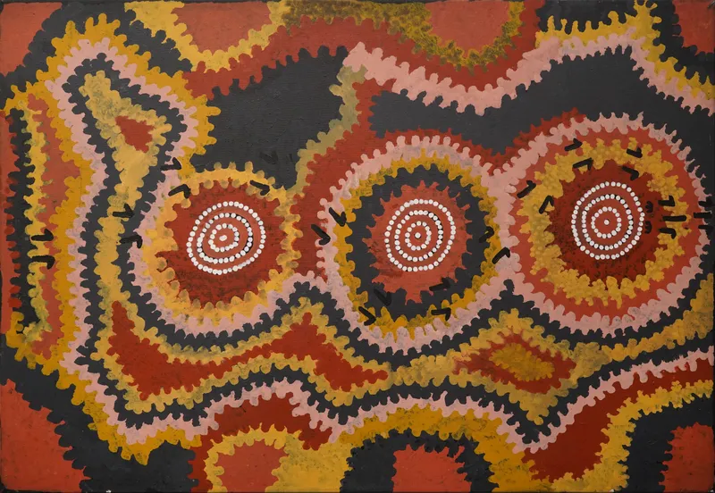 Artwork by Charlie Egalie Tjapaltjarri