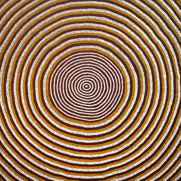 George Yapa Tjangala, Moon Dreaming at Kiwirrkura, 1993