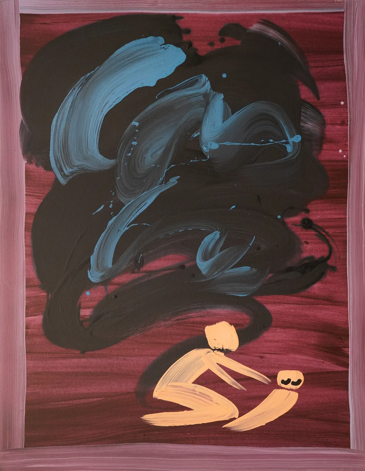 Woman and Baby in Storm, 2003 by Heather (Anjolu) Umbagai
