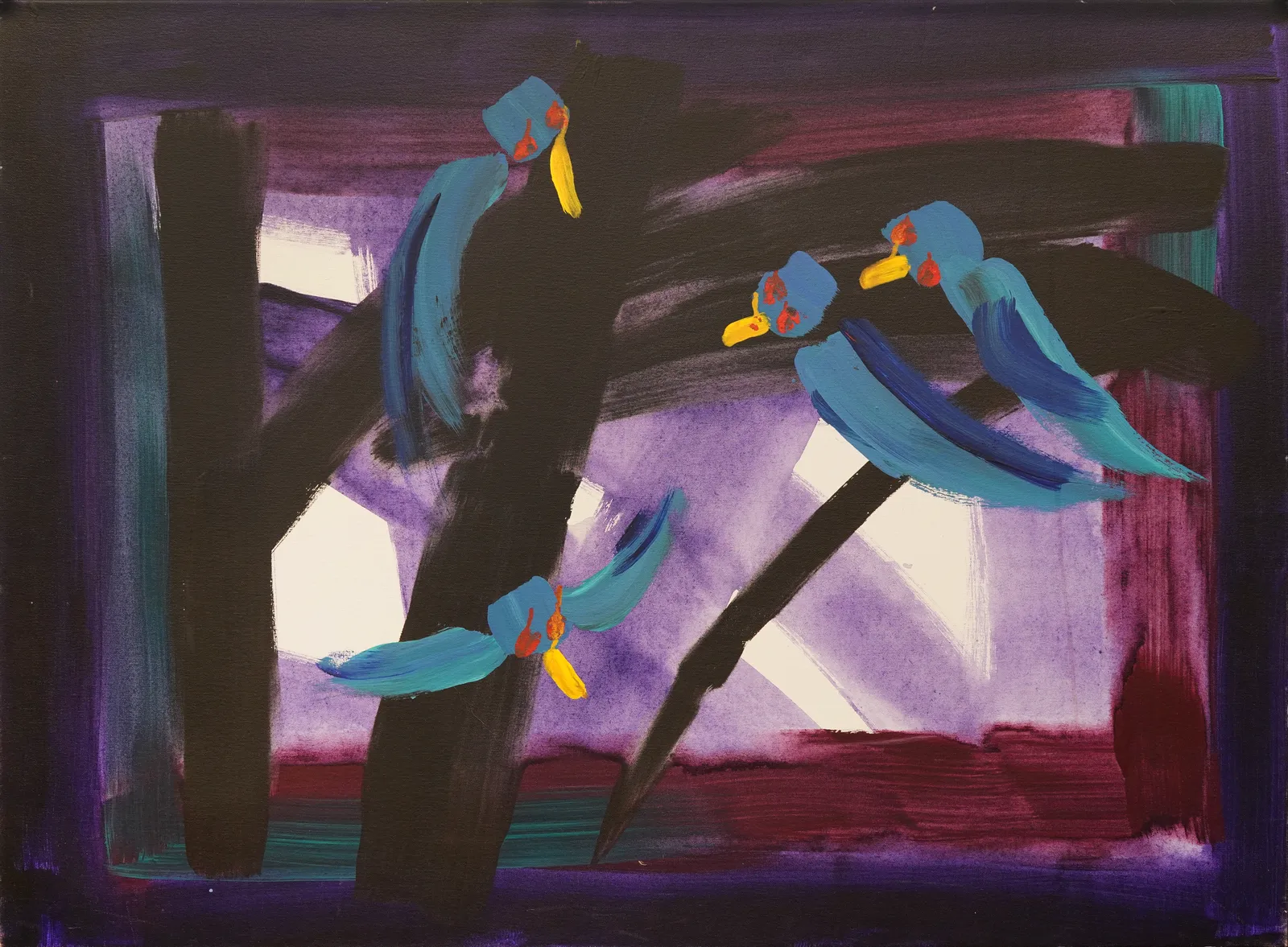Blue Parrots, 2002 by Heather (Anjolu) Umbagai
