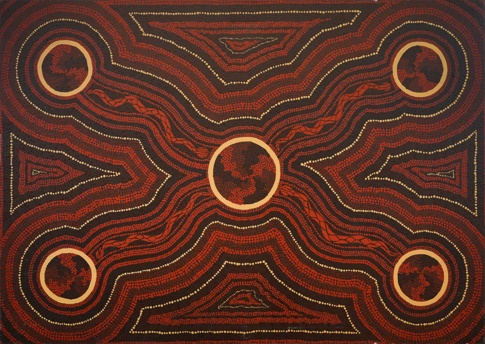 Men's Ceremony, 1990 by Malcolm Jagamarra