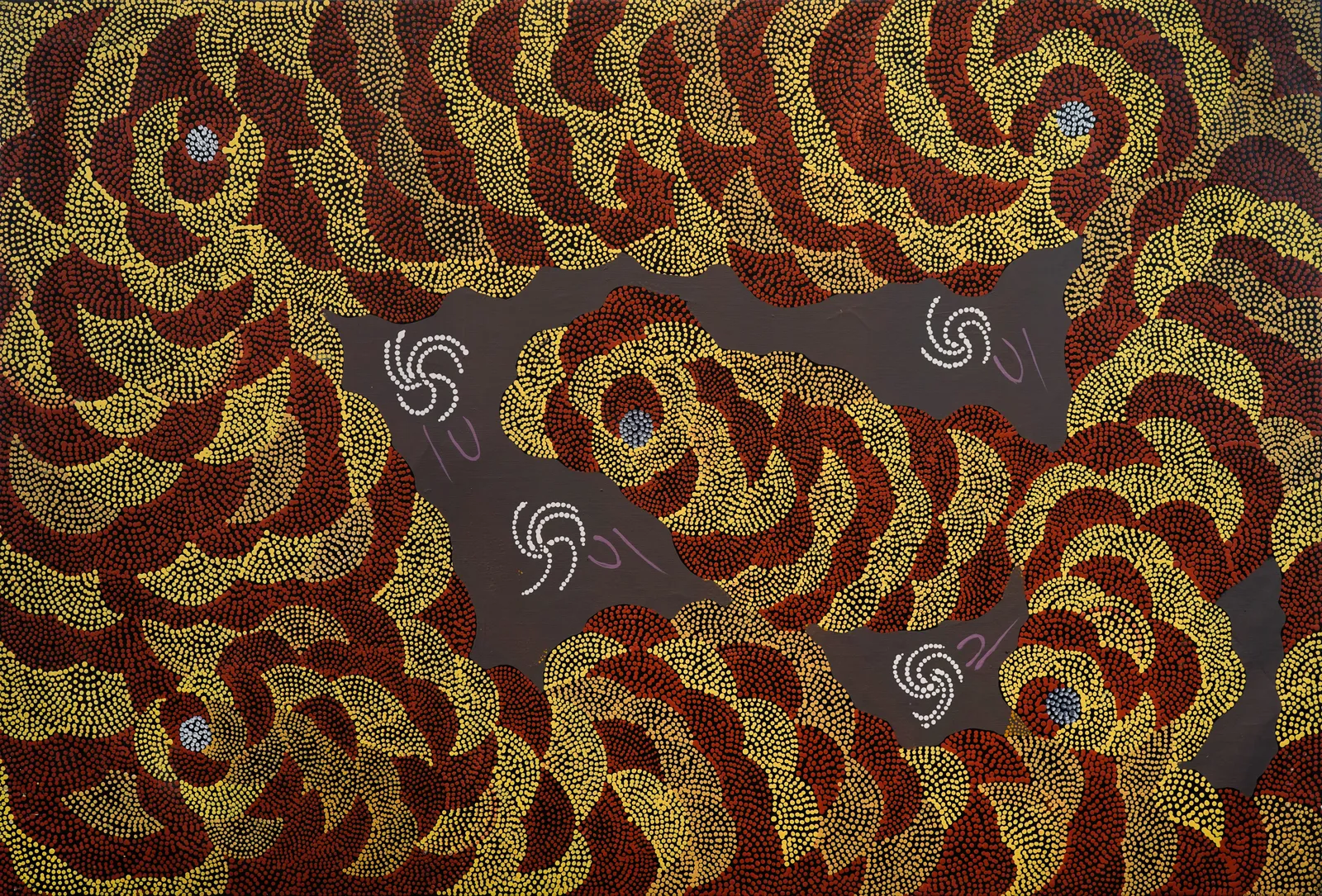 Witchetty Grub Dreaming, 1993 by Janet Forrester Ngala