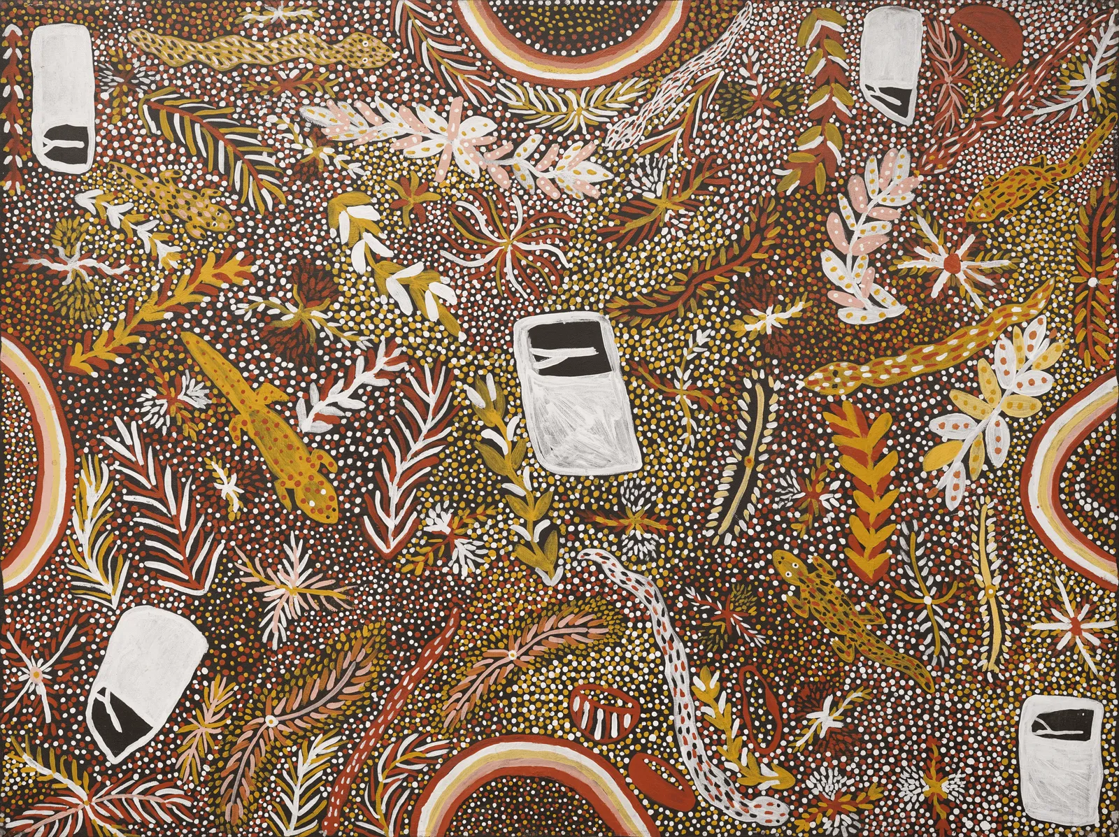 Bush Tucker - Women's Ceremony by Sarah Kngwarreye