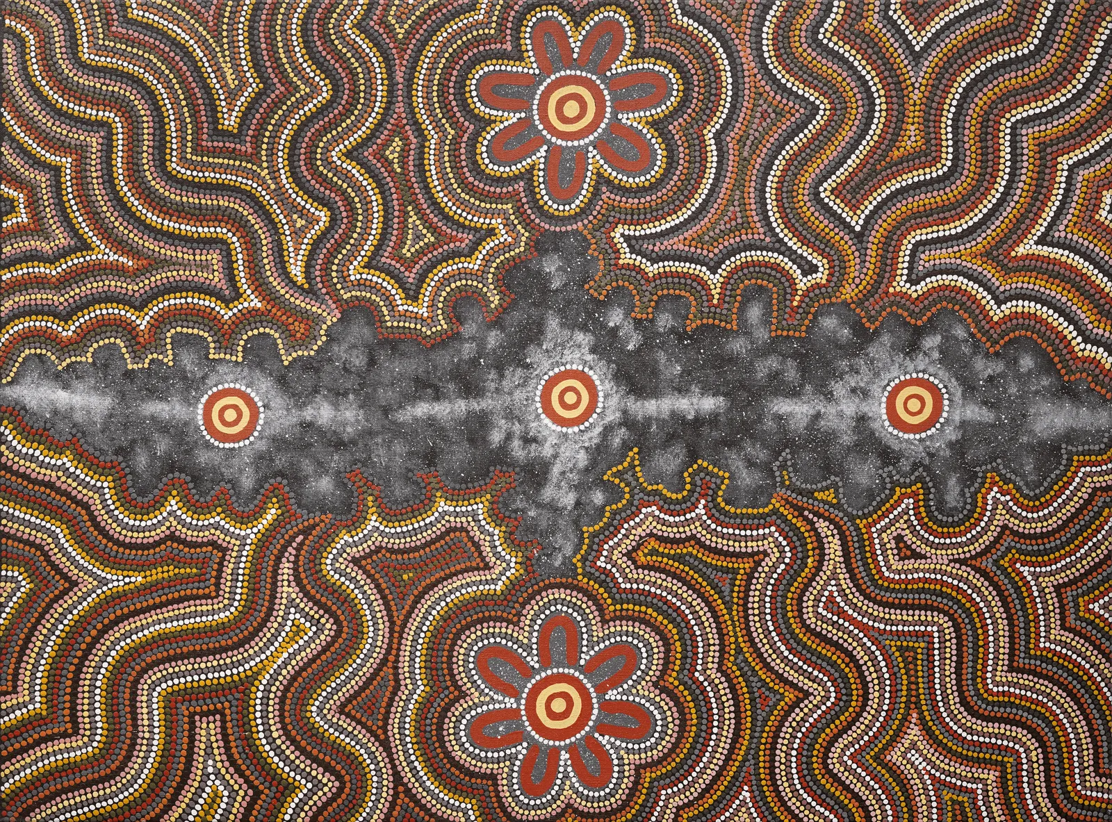Seven Sisters Dreaming, 1995 by Mary Dixon Nungurrayi