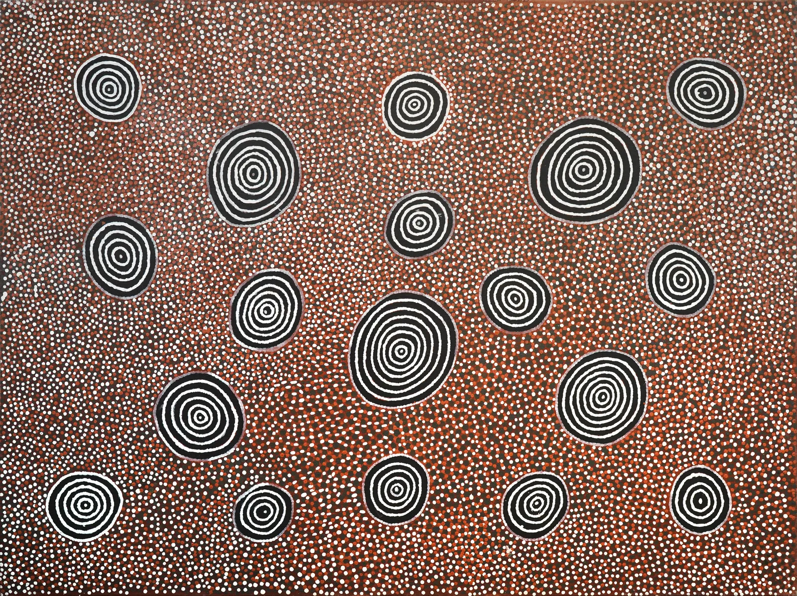 Tingari Cycle, 1992 by John Tjapaltjarri