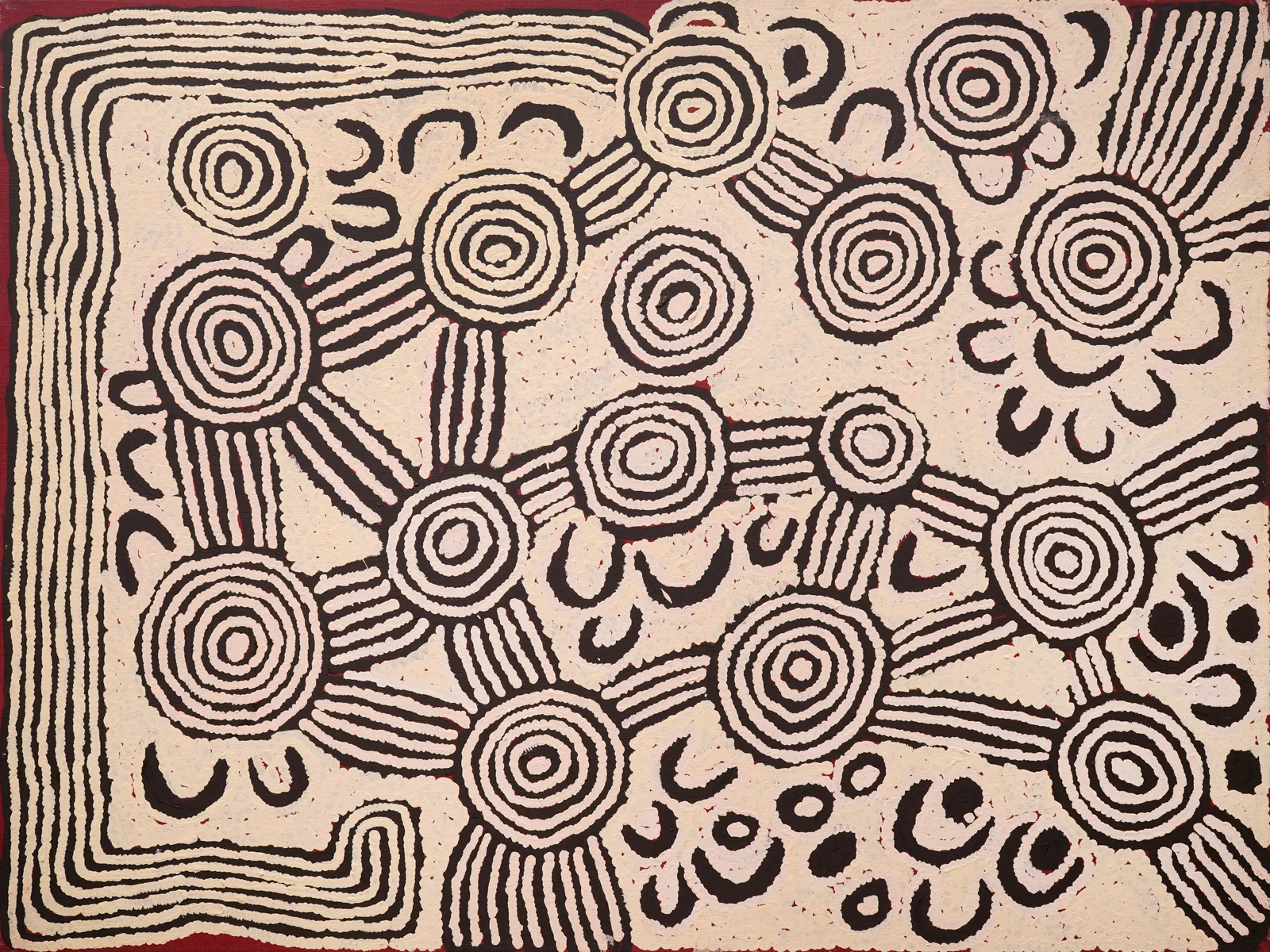 Tingari Dreaming Cycle by Nancy Nungurrayi